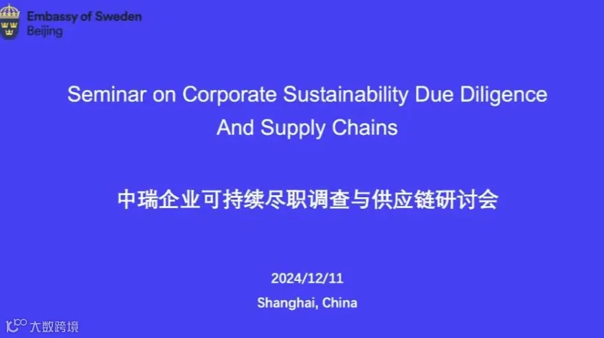 Seminar - Corporate Sustainability Due Diligence a