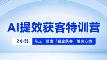 <em>AI</em>提效<em>获</em><em>客</em>特训营