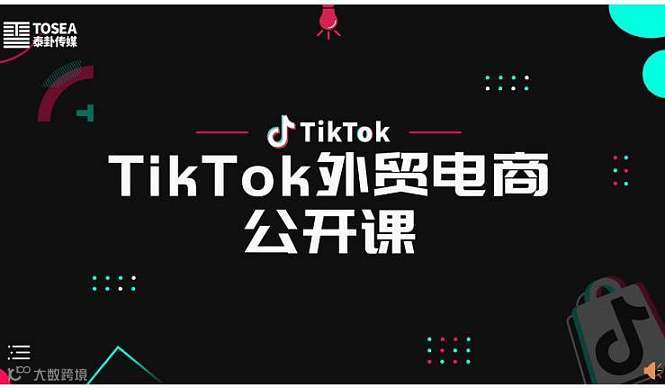 TikTok跨境电商直播课