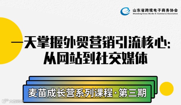 一天掌握外贸营销引领核心：从网站到社交媒体