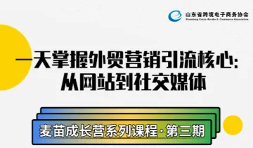 一天掌握外贸营销引领核心:从网站到社交媒体