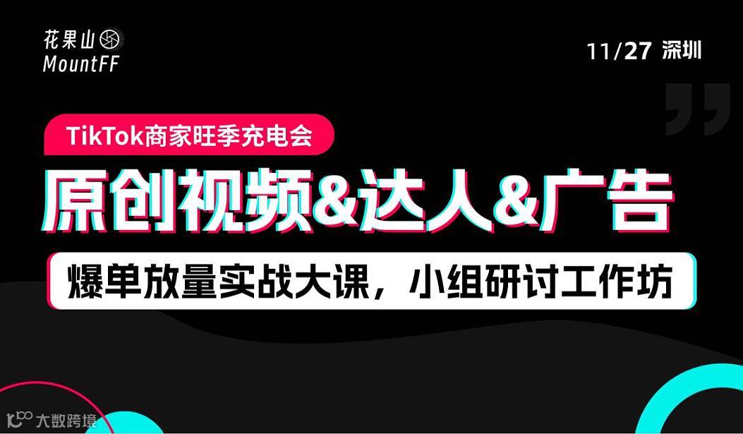 原创视频+达人矩阵+广告投流，TikTok商家旺季充电，爆单放量实战大课，小组研讨工作坊