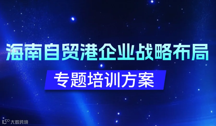 海南自贸港企业战略布局专题培训方案