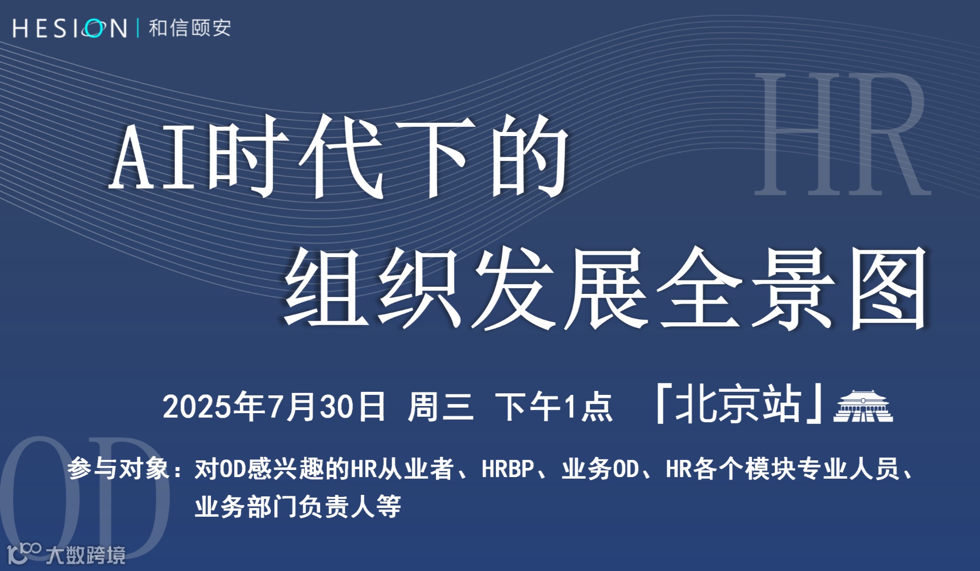 【和信颐安OD沙龙-北京站】AI时代下的组织发展全景图