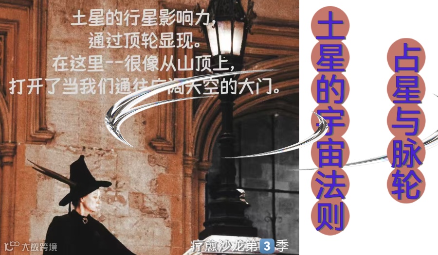 〖瑰秘.占星疗愈沙龙〗第 3季：占星与脉轮Chakra.土星的宙法则