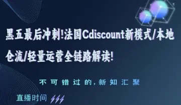 黑五最后冲刺！来Cdiscount当“卷王”！选品＆流量起飞攻略