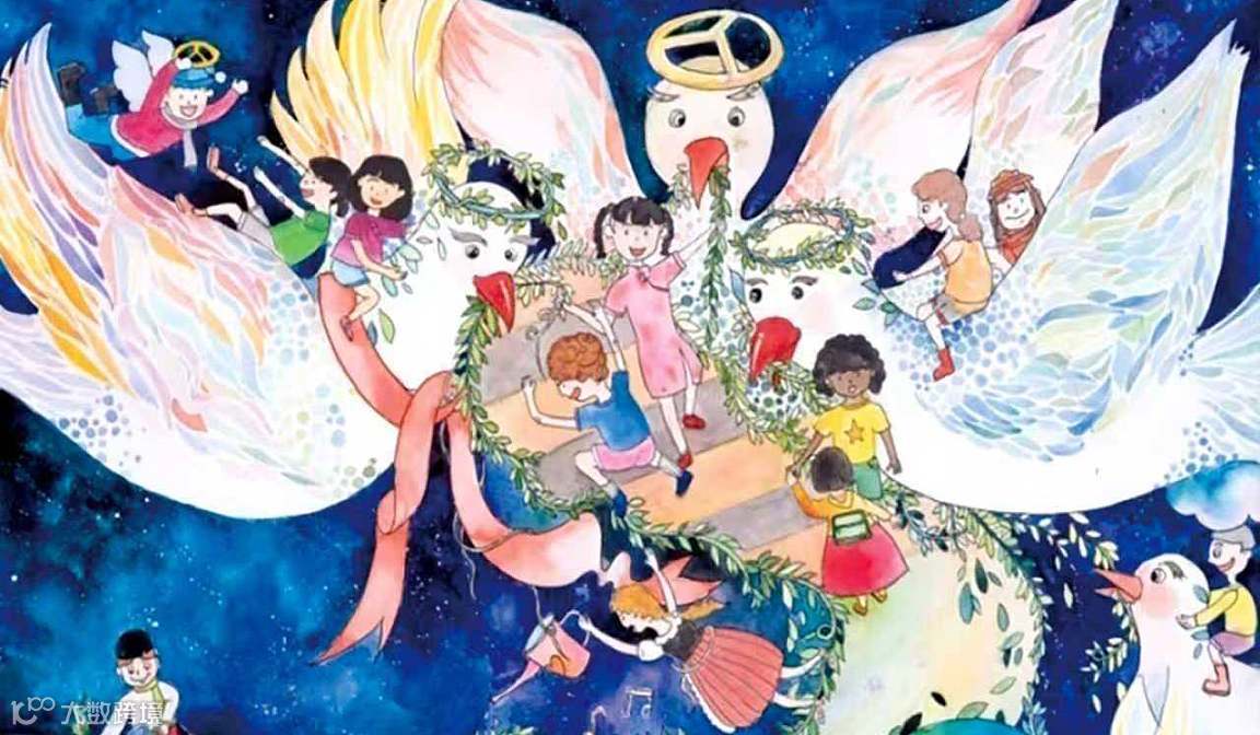 大卫美育中心与狮子联会联合在青岛市图书馆开展公益画展