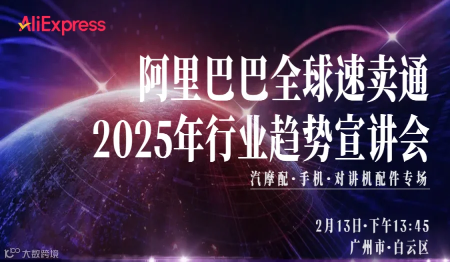 阿里巴巴全球速卖通2025年行业趋势宣讲会-汽摩配·手机·对讲机配件专场