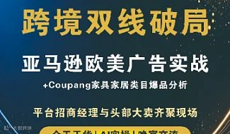 跨境双线破局：亚马逊欧美广告实战+Coupang家具家居类目爆品分析