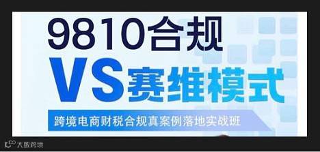 跨境电商财税合规真案例落地实战班-9810合规VS塞维模式