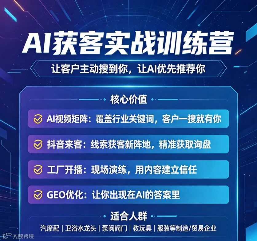 A I新媒体获客实战训练营