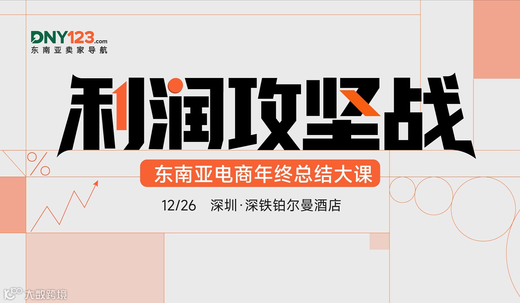 利润攻坚战——东南亚电商年终总结大课，12月26日，早鸟票限量发售！座位有限，售完即止！