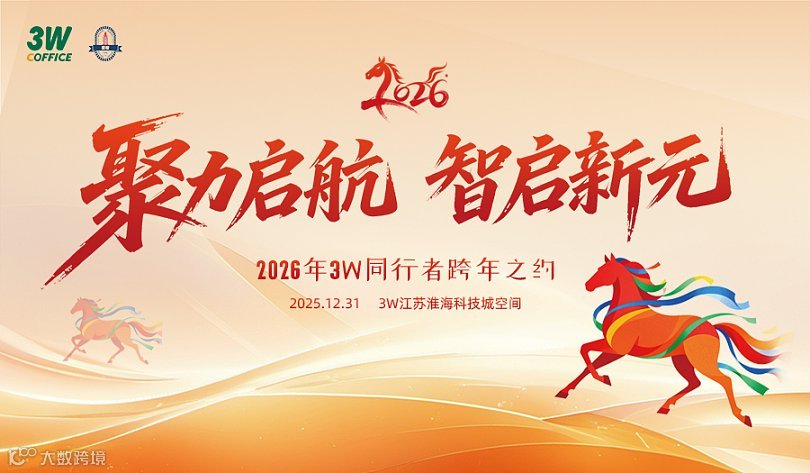 聚力启航，智启新元——2026年3W同行者跨年之约