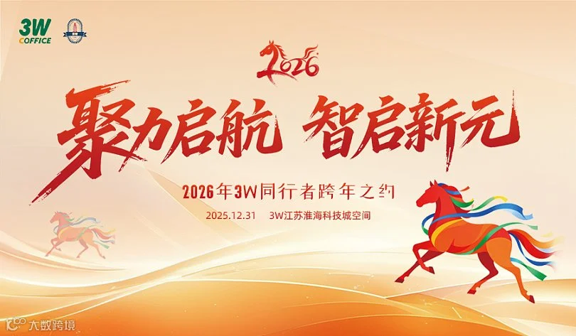 聚力启航，智启新元——2026年3W同行者跨年之约