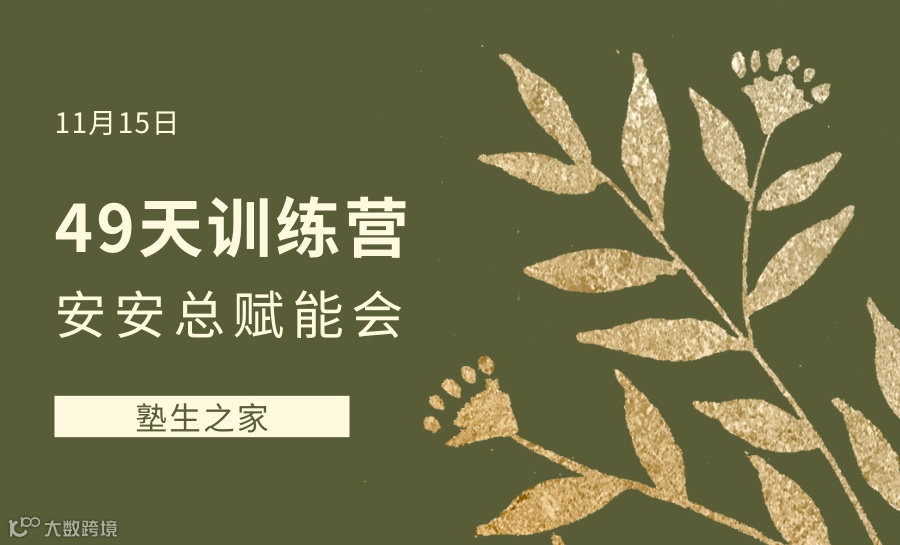 11月15日49天训练营安安总赋能会