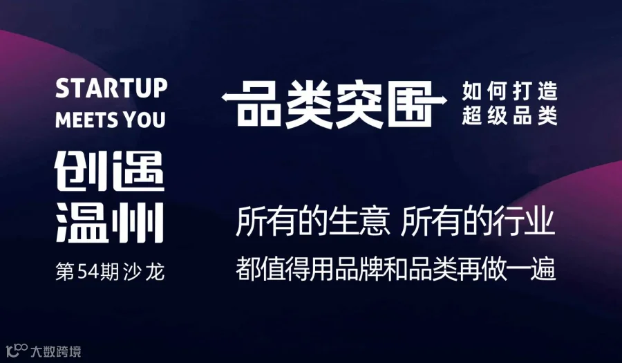 创遇温州第54期沙龙—品类突围，如何打造超级品类