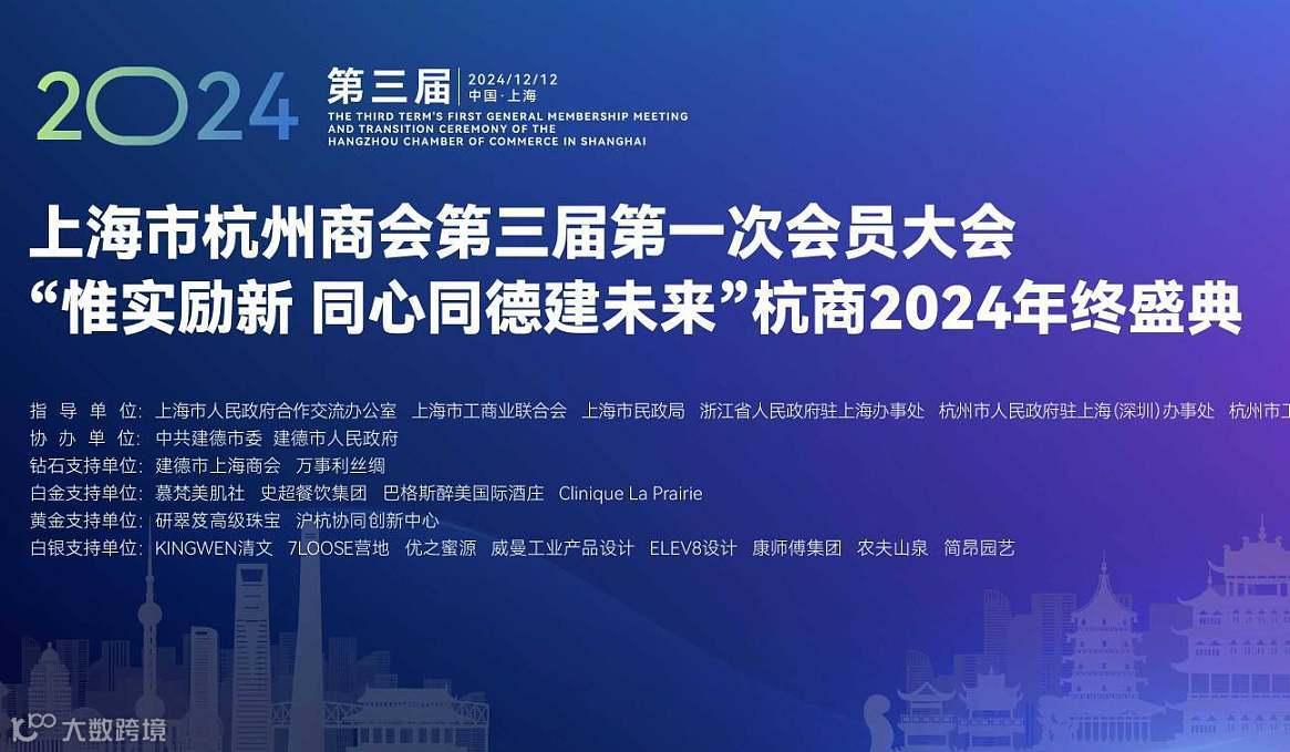 “聚变”2025上海市杭州商会年会暨招行共创B2B供需对接大会