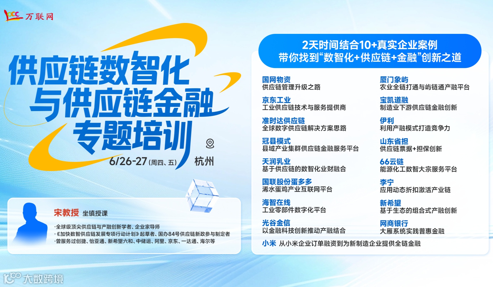 供应链数智化与供应链金融专题培训