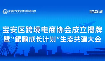 宝安区跨境电商协会成立揭牌暨“鲲鹏成长计划”生态共建大会