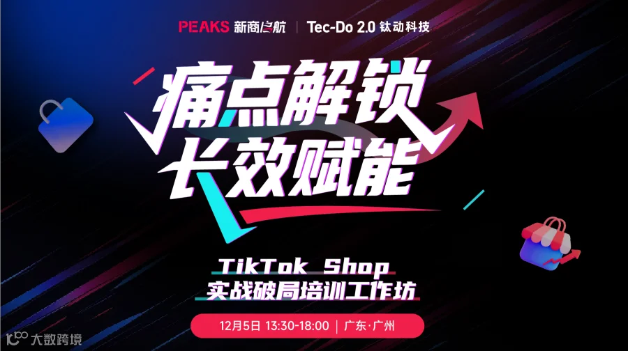 【痛点解锁 长效赋能】——TikTok Shop实战破局培训工作坊