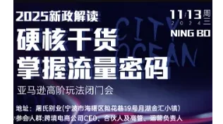 2025新政解读 硬核干货 掌握流 量密码 （亚马逊高阶玩法闭门会）