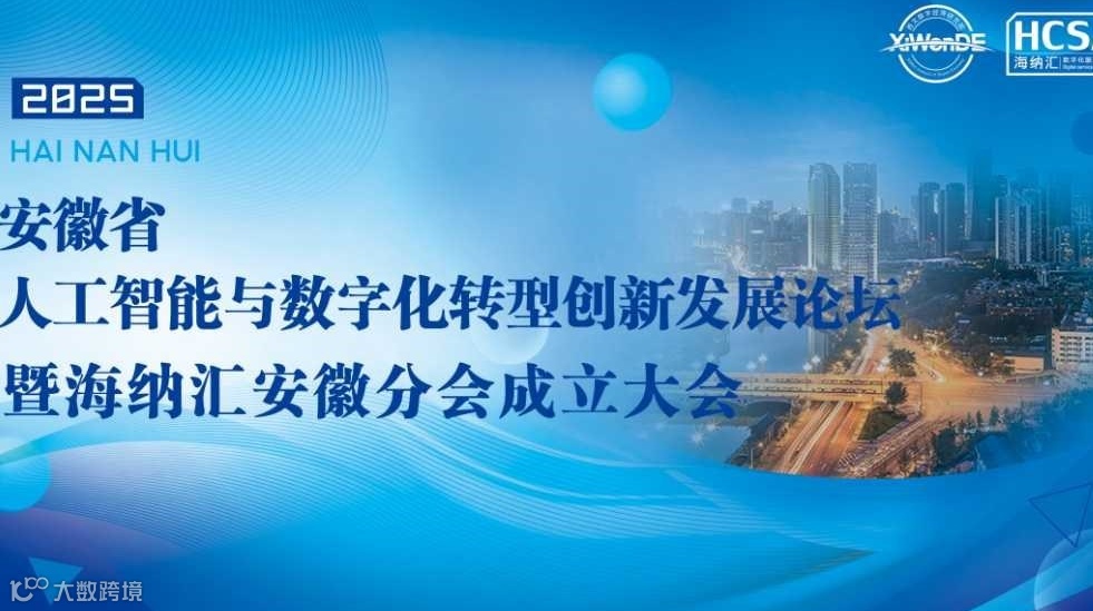 安徽省人工智能与数字化转型创新发展论坛暨海纳汇安徽分会成立大会