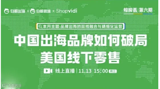“鲸牌荟”第6期——中国出海品牌如何破局美国线下零售