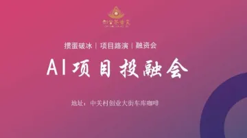<em>AI</em><em>项目</em>投融会