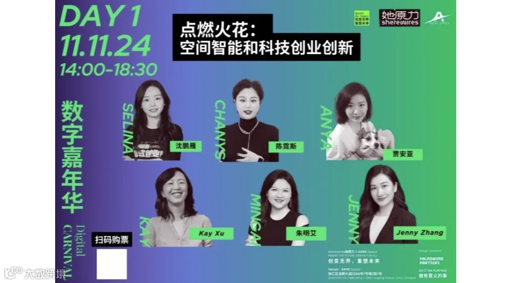 11月11日 Day 1｜数字嘉年华论坛共创伙伴：创业磨坊上海和Founders