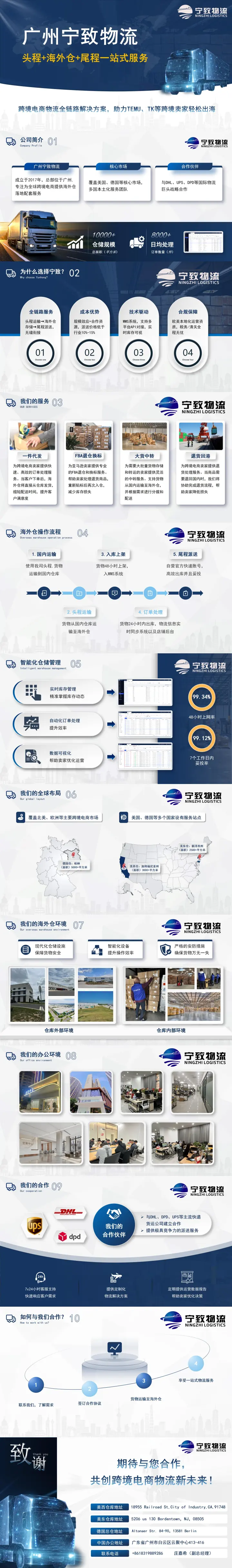 Temu认证海外仓 | 宁致物流全链路服务 · 美英德三地自营 · 48小时上网 · 免卸货费