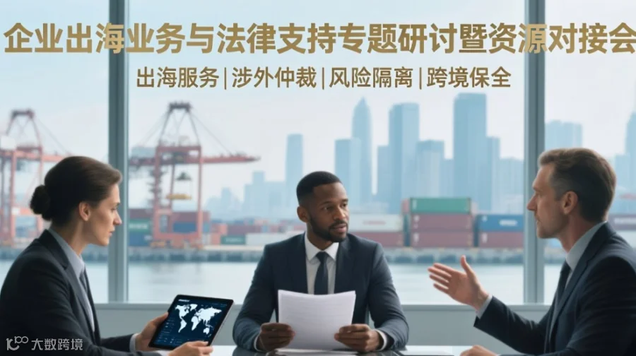 企业出海业务与法律支持（出海服务|涉外仲裁|风险隔离|跨境保全）专题研讨一资源对接会