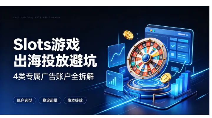 Slots游戏出海投放避坑指南：4类专属广告账户优劣、适配场景全拆解