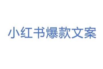 小红书爆款文案