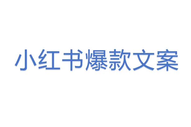 小红书爆<em>款</em>文案