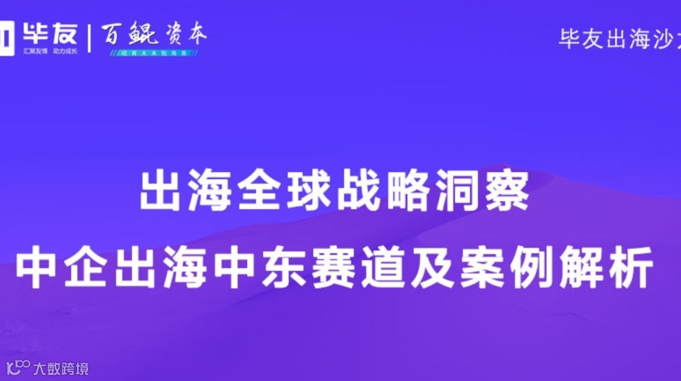 【毕友出海沙龙】出海全球战略洞察暨2025中企出海中东赛道及案