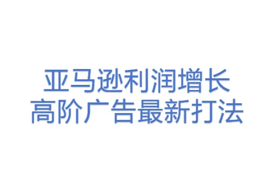 亚马逊利润增长，高阶广告最新打法(<em>3</em>)