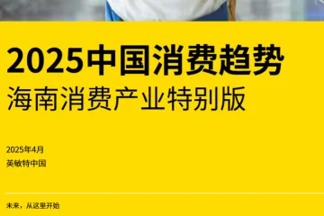 英敏特2025中国消费趋势海南消费产业特别版26页