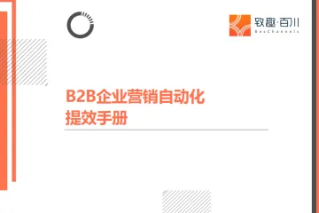 致趣百川2025年B2B企业营销自动化提效手册21页