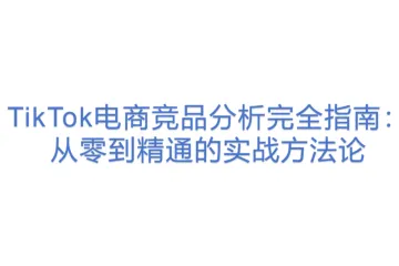 TikTok电商竞品分析完全指南：从零到精通的实战方法论