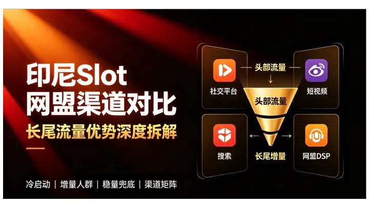 印尼Slot网盟渠道对比：长尾流量优势深度拆解