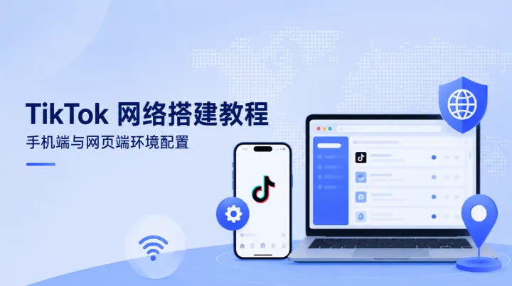 TikTok 网络搭建教程：如何配置稳定的手机端和网页端运营环境？