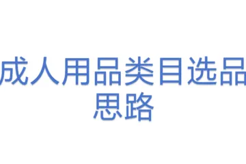 成人用品类目选品思路