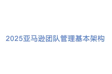 2025亚马逊团队管理基本架构