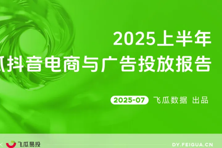 飞瓜数据&飞瓜<em>易</em>投:2025上半年飞瓜抖音电商<em>与</em>广告投放报告