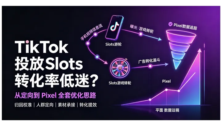 TikTok 投放 Slots 转化率低迷？从定向到 Pixel 全套优化思路