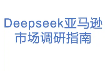 Deepseek亚马逊市场调研指南