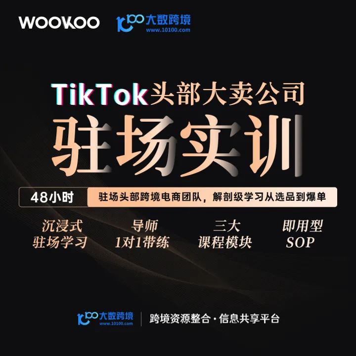 WOOKOO-TikTok头部大卖公司驻场实训