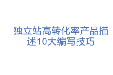独立站高转化率产品描述10大编写技巧(1)(1)