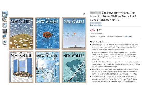 24-cv-05452，The New Yorker商标跨境维权，45名被告被TRO冻结