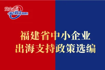 福建省工信厅：2025福建省中小企业出海支持政策选编